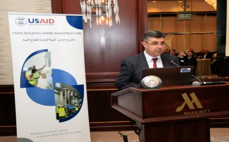 المياه : اطلاق مشروع تحسين جودة البنية التحتية بقيمة مليون 24 مليون دولار