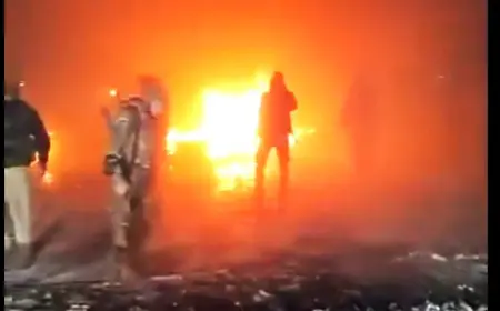 بالفيديو.. إحراق قبر حافظ الأسد