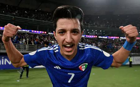 دحام.. نجم منتخب الكويت ينثر الفرح في ستاد جابر (فيديو)