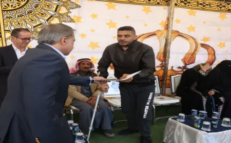 حسان يبدأ جولة من لواء الشونة الجنوبية.. ويسلم مساكن لأسر عفيفة