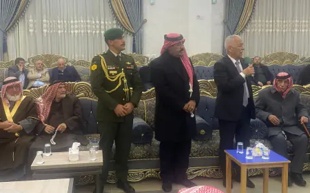 مندوبا عن الملك وولي العهد.. العيسوي يعزي عشيرة الشوبكي