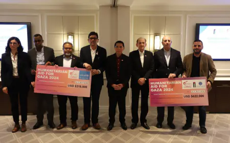 الخيرية الهاشمية توقع اتفاقية مع منظمة RLAF السنغافورية لدعم الأشقاء في غزة