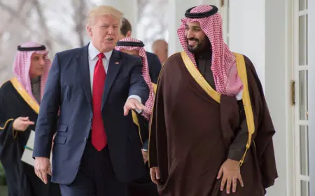 بقيمة 600 مليار دولار.. بن سلمان يؤكد لترامب رغبة المملكة بتوسيع استثماراتها مع أمريكا