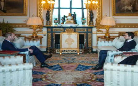 ولي العهد يلتقي الأمير ويليام في قصر ويندسور