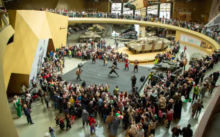 بالصور.. يوم استثنائي في متحف الدبابات الملكي