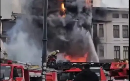 فيديو.. حريق هائل في منطقة الفاتح القديمة بمدينة إسطنبول