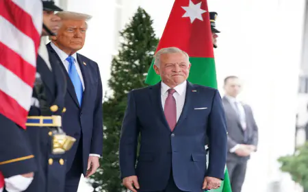 الخارجية الفلسطينية تشيد بمواقف الملك في واشنطن ورفضه تهجير الفلسطينيين