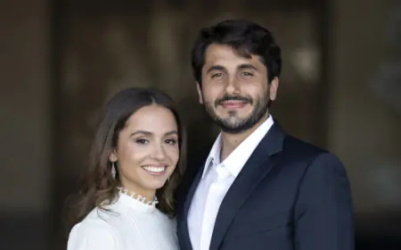 الأميرة إيمان والسيد جميل ترميوتس يرزقان بأمينة