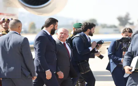 الرئيس السوري يغادر الأردن بعد لقائه الملك
