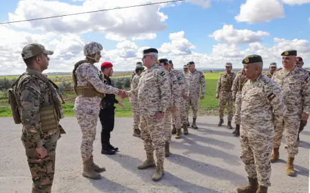 الحنيطي في جولة تفقدية لتعزيز جاهزية المنطقة العسكرية الشمالية