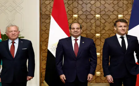 بيان أردني مصري فرنسي مشترك في ختام القمة الثلاثية في القاهرة