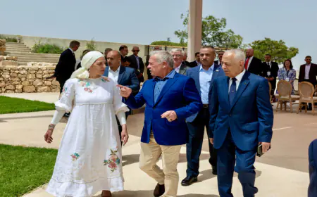 الملك يدشن المرحلة الثانية من الحديقة النباتية الملكية في تل الرمان