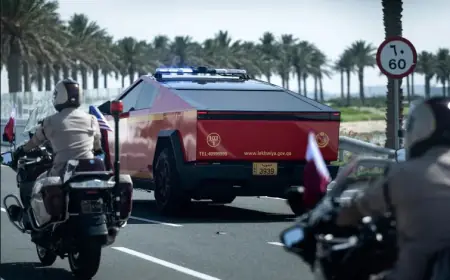 بالفيديو.. مركبة سايبرترك (Cybertruck) تلفت الأنظار في استقبال ترامب