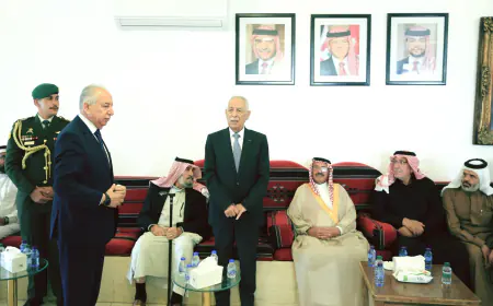 مندوبا عن الملك وولي العهد...العيسوي يعزي عشائر الحنيطي