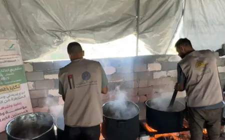 الهيئة الخيرية الهاشمية: مستمرون بتقديم الوجبات لأهالي غزة  دون توقف
