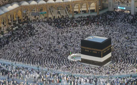 الخلايلة يرعى حفل وداع قافلة حجاج أردنيين من الجيزة للديار المقدسة