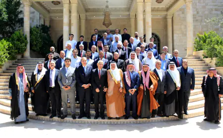 وجهاء وأبناء الطفيلة الهاشمية خلال لقائهم العيسوي .. سنبقى الجنود الأوفياء