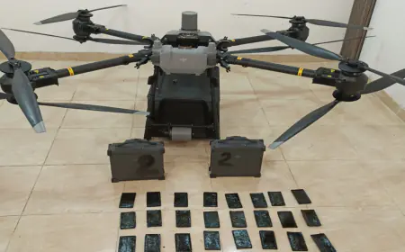 المنطقة العسكرية الجنوبية تحبط محاولة تهريب مواد مخدرة بواسطة طائرة مسيرة