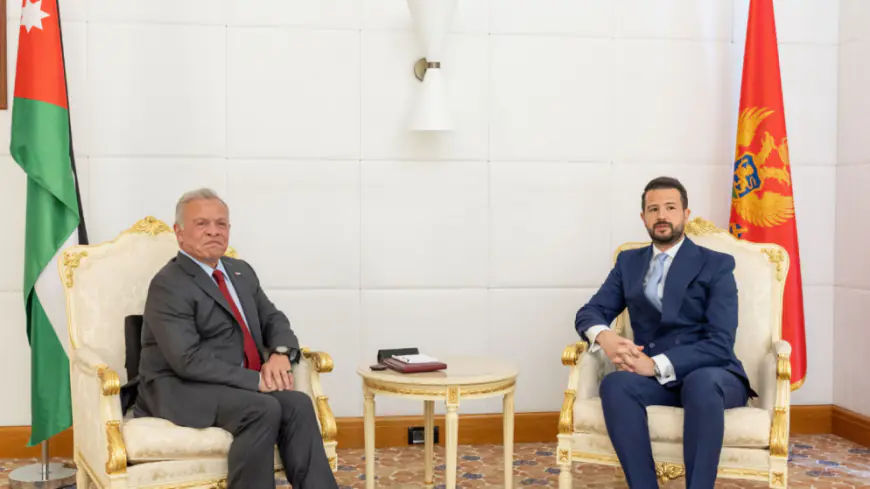 الملك يلتقي مع رئيس جمهورية مونتينيغرو