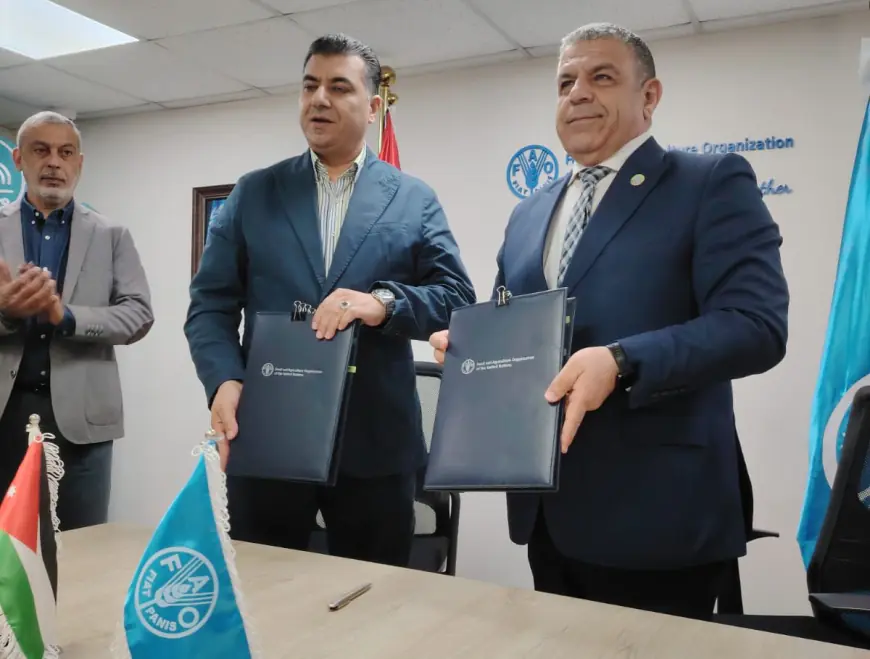 الفاو ووزارة الزراعة تتعاونان لتعزيز الاستدامة الزراعية والأمن الغذائي في الأردن