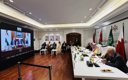 اللجنة العربية الاسلامية تجتمع بالرئيس الفلسطيني عن بعد