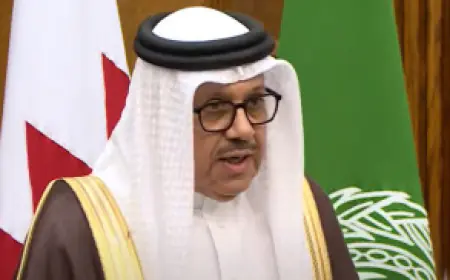 وزير الخارجية البحريني يؤكد رفض التهجير القسري للفلسطينيين