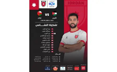 تشكيلة النشامى لمواجهة المنتخب العماني (الأسماء)