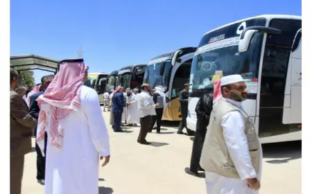 طلائع قوافل حجاج البعثة الأردنية تصل إلى الأردن