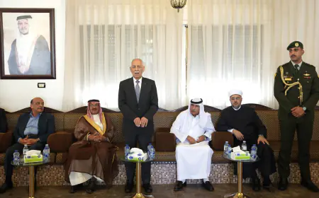 مندوبا عن الملك وولي العهد.. العيسوي يقدم واجب العزاء لعشائر العميان والقباعي والقباني