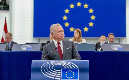 نفاع تكتب: الملك عبد الله الثاني في البرلمان الأوروبي: خطاب يحرك الضمائر وعرّى العالم