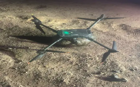 الجيش يُحبط تهريب مواد مخدرة بواسطة طائرة مسيّرة