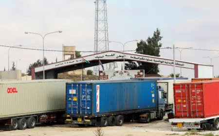 عبور 1500 شاحنة عبر مركز حدود جابر يوميا