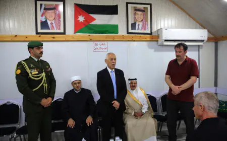 مندوبا عن الملك وولي العهد... العيسوي يعزي وجوخ والجميعان والنابلسي