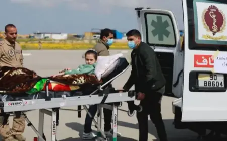 وصول الدفعة الـ 7 من الأطفال المرضى من قطاع غزة إلى الأردن لتلقي العلاج