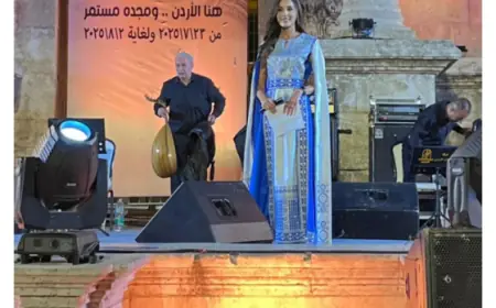 نتالي الزواهرة حضور يليق بالإبداع في مهرجان جرش 2025