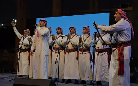 مسرح الساحة الرئيسية في  مهرجان جرش يتزين بالأصالة والتراث واختلاف الثقافات
