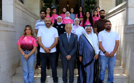 رئيس الديوان الملكي يلتقي وفد نادي نشامى المستقبل للسيدات الرياضي