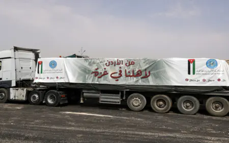 مهرجان الطعام والهيئة الهاشمية تسيران قافلة مساعدات إلى غزة