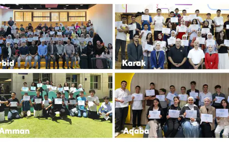 منصة زين تختتم برنامج مجتمع الرياديين الصغار (YESJO) في عمان واربد والكرك والعقبة