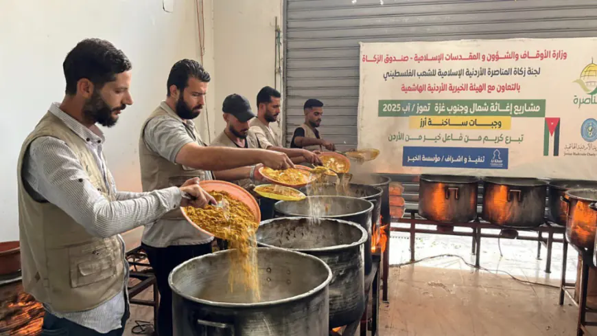 الهيئة الخيرية الهاشمية تواصل توزيع الوجبات في غزة
