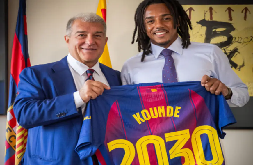 بالفيديو.. كوندي يجدد عقده مع برشلونة حتى 2030 