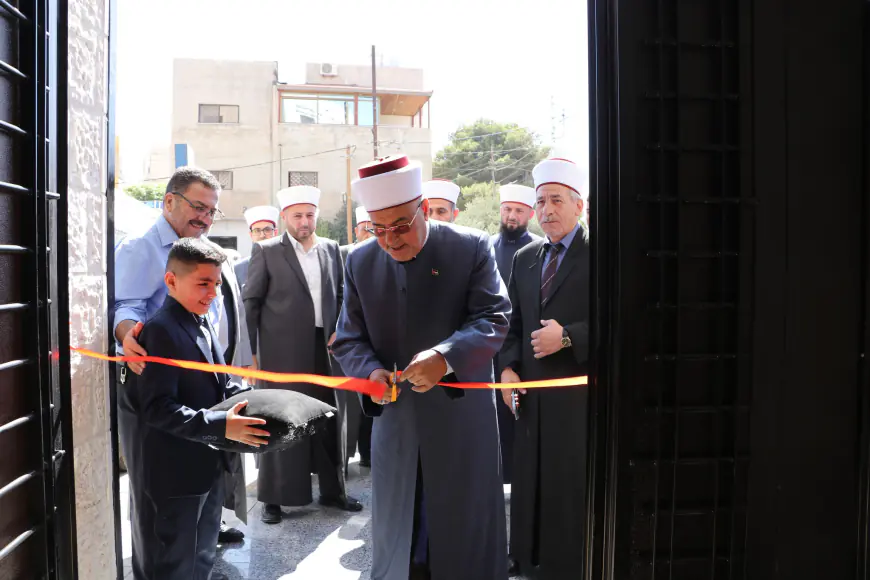 قاضي القضاة يفتتح المبنى الجديد لمحكمة عين الباشا الابتدائية الشرعية (صور)