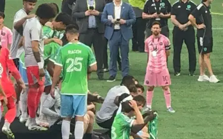 شاهد كيف تصرف ميسي بعد هزيمة ميامي لقب كأس الدوريات (فيديو)