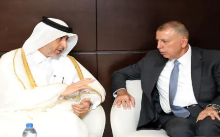 الفراية يستقبل وزير الدولة للشؤون الداخلية القطري