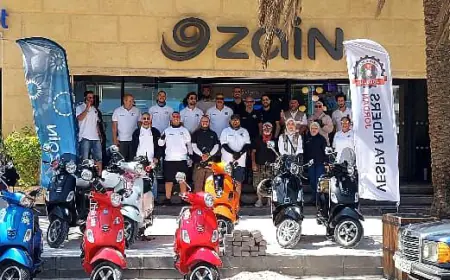 زين تدعم رحلة مالكي دراجات فيسبا إلى العقبة لتنشيط السياحة