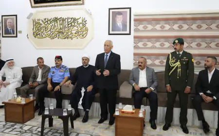 مندوبا عن الملك وولي العهد..العيسوي يعزي عشيرتي العكور والتميمي