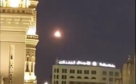 سماء المدينة المنورة تشهد جسما مجهولا (فيديو)