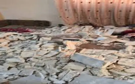 إصابة سيدة وابنتها بانهيار سقف منزل في إربد