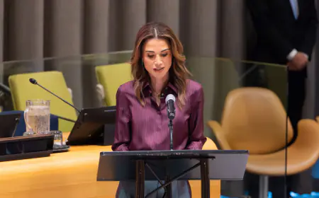 الملكة رانيا تنتقد تفاوت الدعم العالمي للنساء خلال كلمة لها في مقر الأمم المتحدة في نيويورك