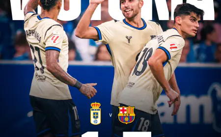 برشلونة يقلب الطاولة بثلاثية مثيرة أمام ريال أوفييدو